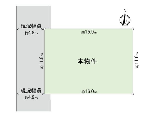 岡本1丁目土地 区画図