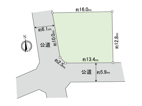 中町3丁目土地 区画図 中町3丁目土地 区画図