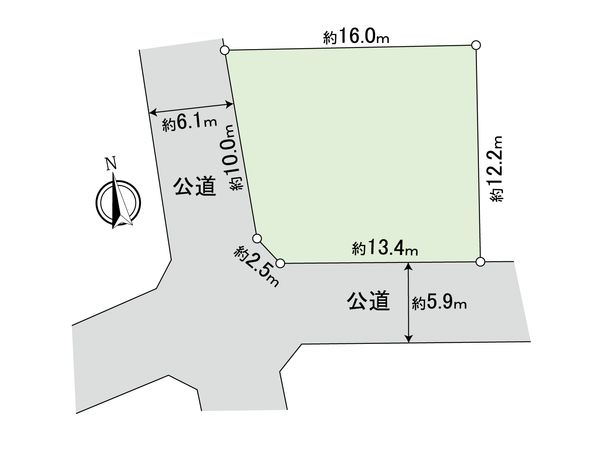 中町3丁目土地 区画図