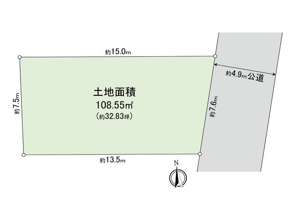 駒沢5丁目土地 区画図