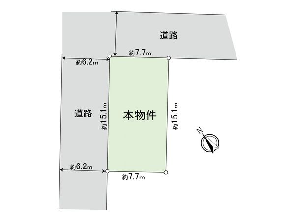 上野毛4丁目土地 間取図