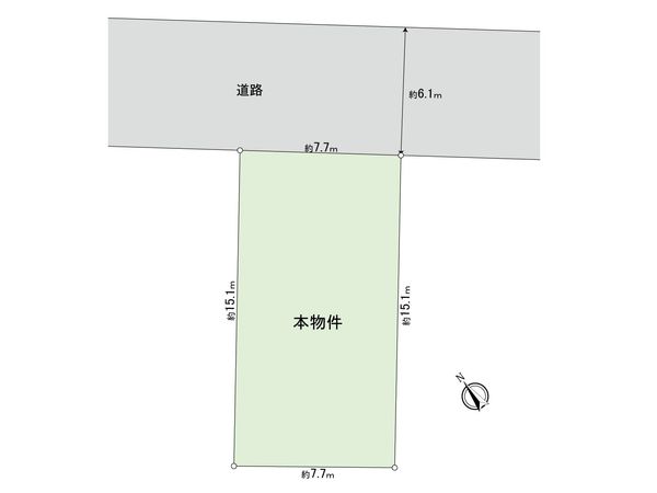 上野毛4丁目土地 区画図