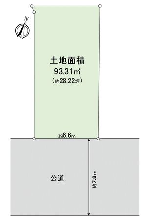 用賀4丁目土地 区画図