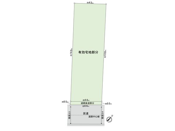 中町五丁目土地 区画図