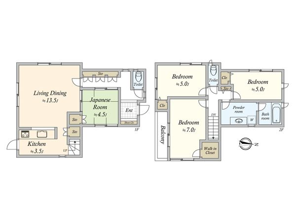 岡本1丁目戸建 間取図(平面図) 岡本1丁目戸建 間取図(平面図)