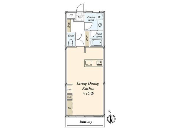 渋谷マンション 間取図(平面図) 渋谷マンション 間取図(平面図)