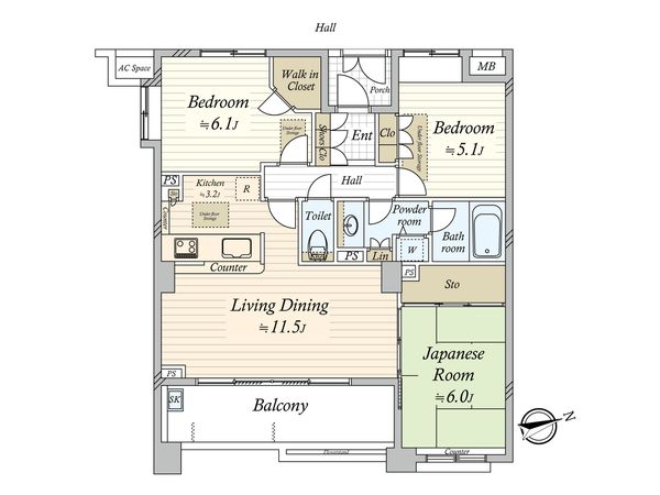 瀬田シティハウス 間取図(平面図)