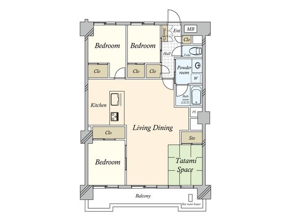 砧公園ヒミコマンション 間取図(平面図) 砧公園ヒミコマンション 間取図(平面図)