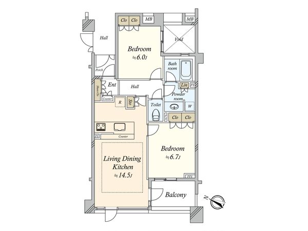 グランスイート岡本 間取図(平面図) グランスイート岡本 間取図(平面図)