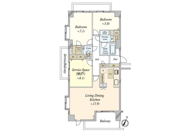 馬事公苑ヒルズ 間取図(平面図) 馬事公苑ヒルズ 間取図(平面図)