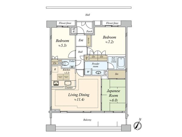 アールブラン西馬込 間取図(平面図) 間取図(平面図)