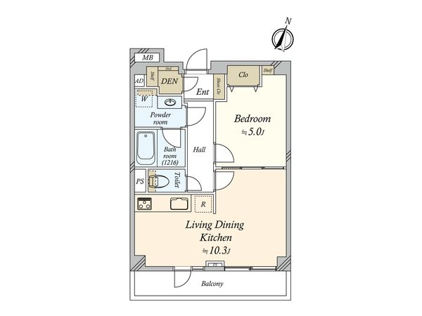 用賀マンション 間取図(平面図) 用賀マンション 間取図(平面図)
