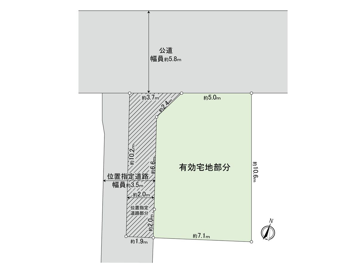 世田谷区下馬1丁目土地 区画図 区画図