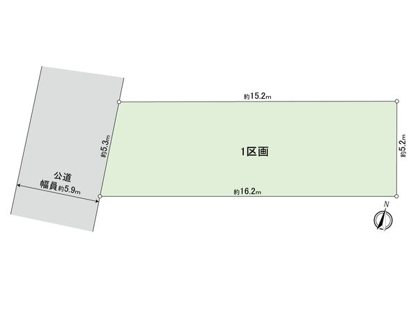 世田谷区桜1丁目建築条件付き土地 1区画 区画図 世田谷区桜1丁目建築条件付き土地 1区画 区画図