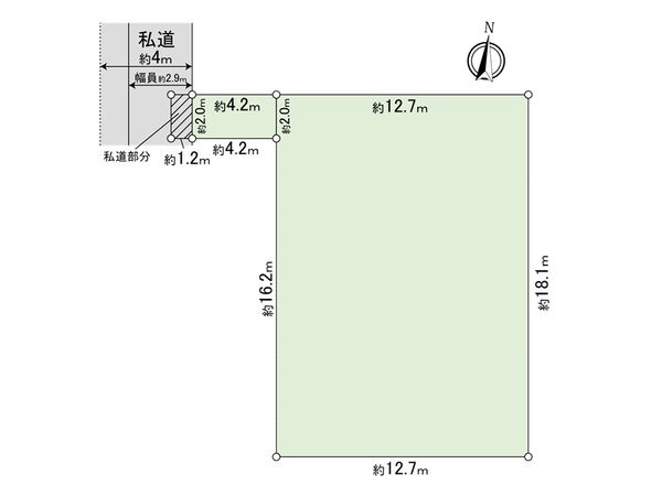 代田4丁目土地 区画図 代田4丁目土地 区画図