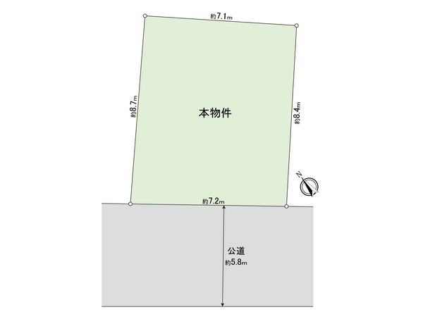 世田谷区若林5丁目 土地 区画図 世田谷区若林5丁目 土地 区画図