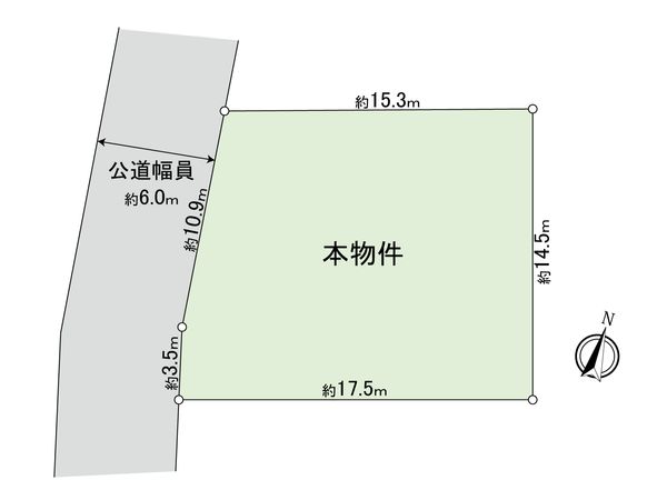 世田谷区桜1丁目古家付き土地 区画図 世田谷区桜1丁目古家付き土地 区画図