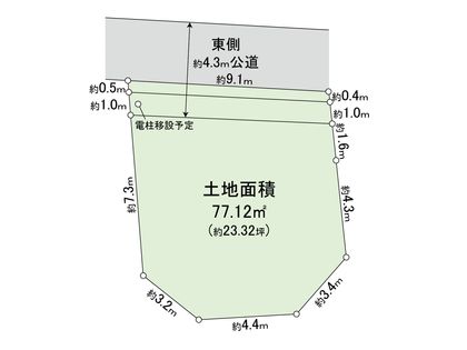 若林3丁目土地 区画図
