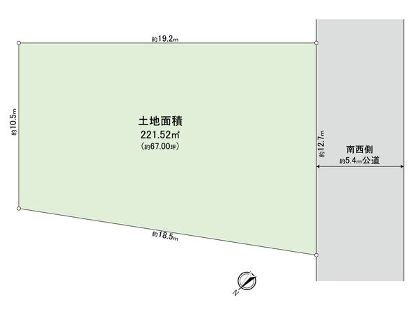 下馬1丁目土地 区画図 下馬1丁目土地 区画図