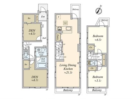 駒沢1丁目戸建 間取図(平面図)