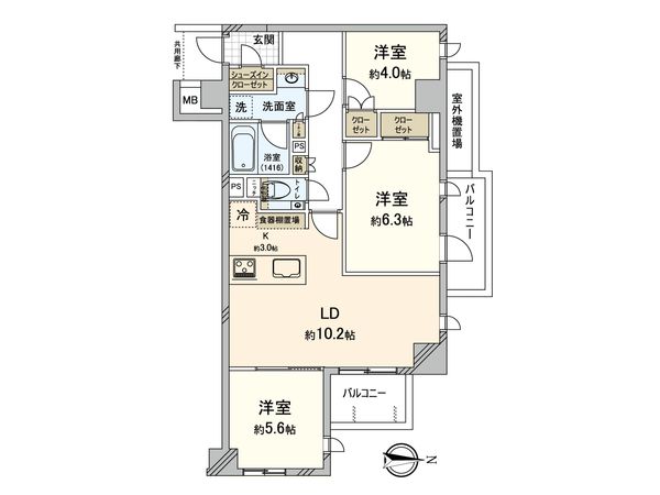 オープンレジデンシア目白プレイス 間取図(平面図)