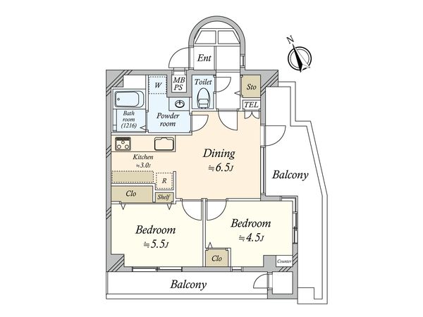 アベニュー世田谷 間取図(平面図)