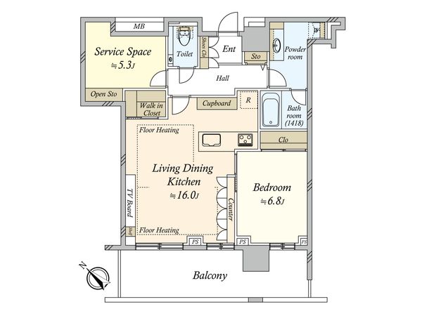 クロスエアタワー 間取図(平面図)