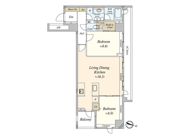 パークホームズ三軒茶屋アーバンレジデンス 間取図(平面図) 間取図(平面図)