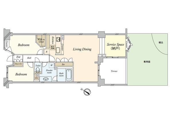 綱島パークホームズラ・ミア・カーサ 間取図(平面図)