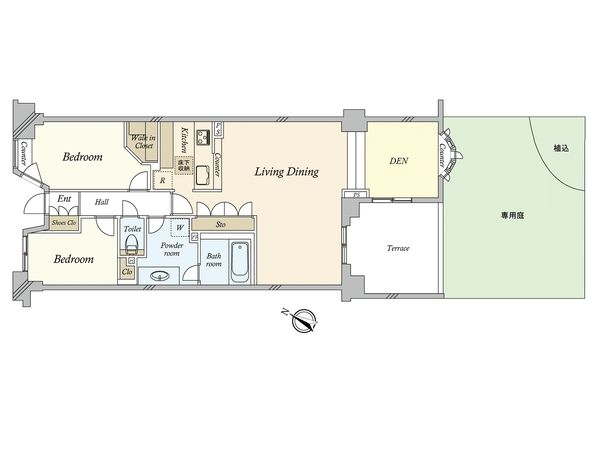 綱島パーク・ホームズ・ラ・ミア・カーサ 間取図(平面図)