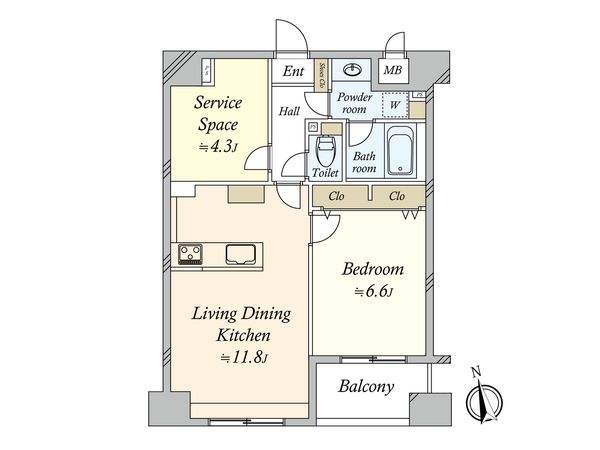 プラティーク三軒茶屋 間取図(平面図) 間取図(平面図)