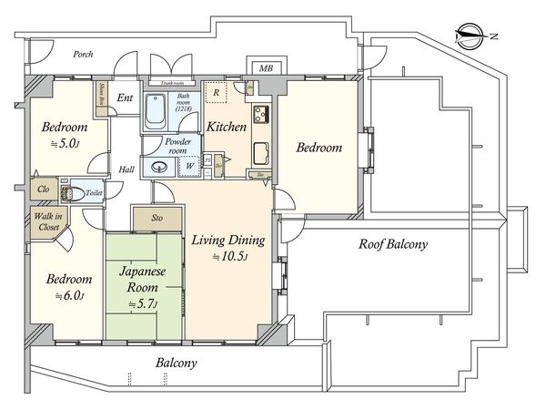 メイツ町屋 間取図(平面図)