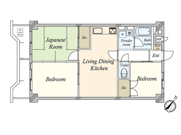 池ノ上グロリアハイツ 間取図(平面図)