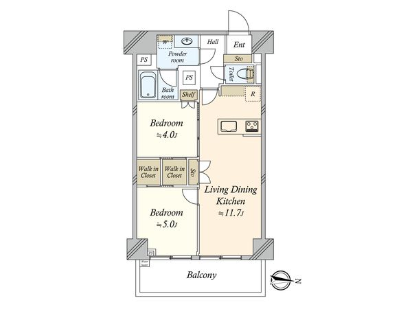 シャンボール三軒茶屋 間取図(平面図) 間取図(平面図)