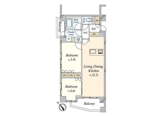 オーベル三軒茶屋dR 間取図(平面図) 間取図(平面図)