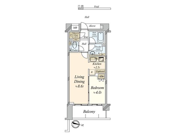 ガーデンヴィラ三軒茶屋 間取図(平面図) 間取図(平面図)