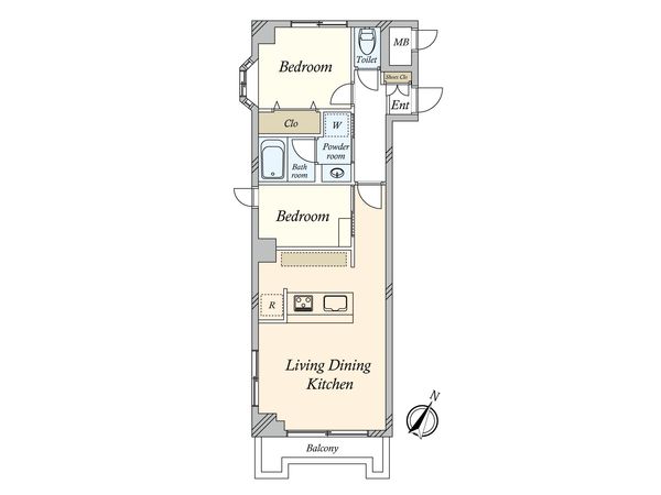 ピューイタケスズ 間取図(平面図)