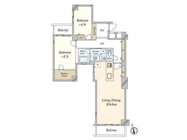 パレ駒場 間取図(平面図)