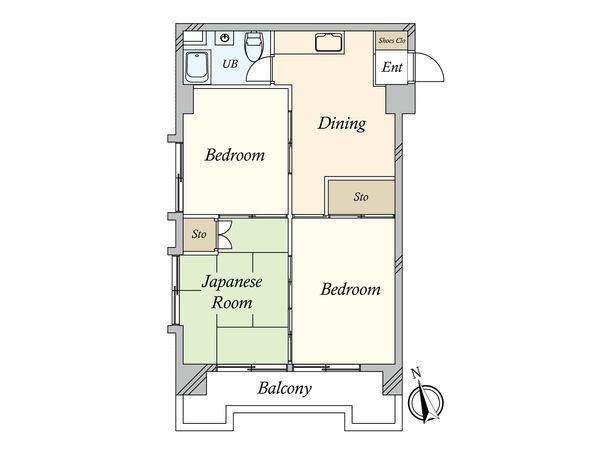 パラスト若林公園 間取図(平面図) 間取図(平面図)
