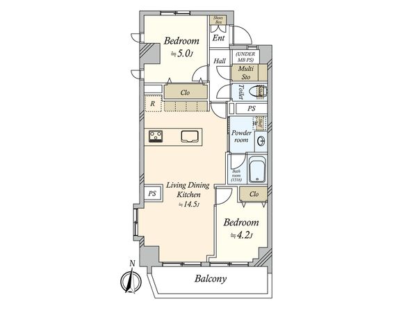 若林コンド 間取図(平面図) 間取図(平面図)