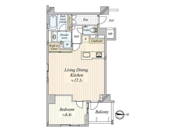 オープンレジデンシア中目黒 リビング