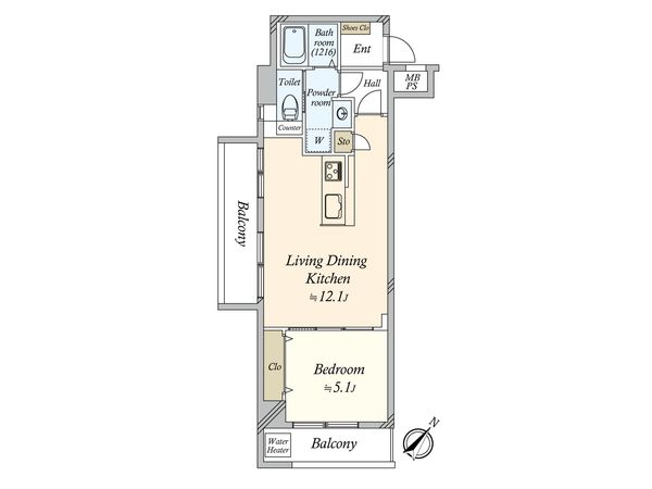 チサンマンション三軒茶屋第2 間取図(平面図) 間取図(平面図)