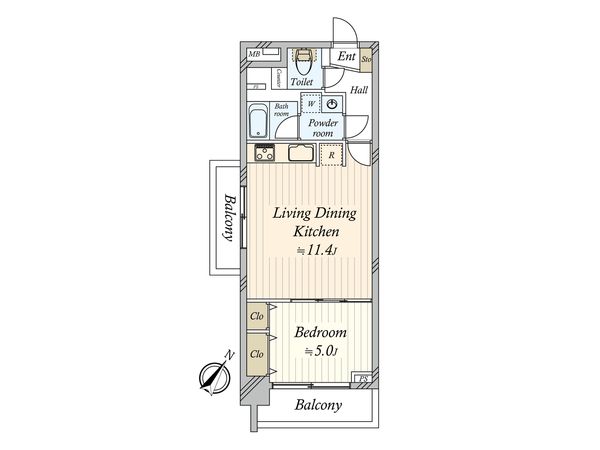 東急ドエルキルト三軒茶屋 間取図(平面図) 間取図(平面図)