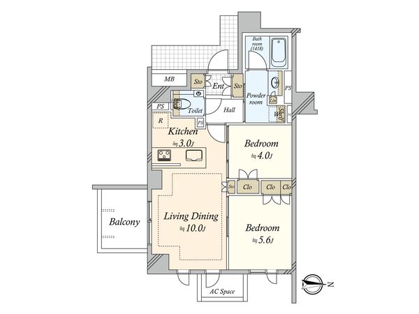 アトラス池尻レジデンス 間取図(平面図)
