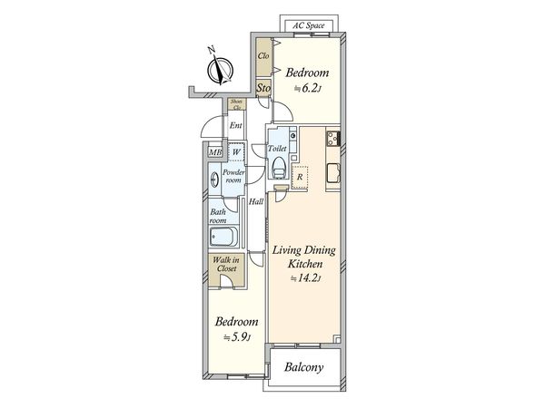 プレスティージュ目黒東山 間取図(平面図)