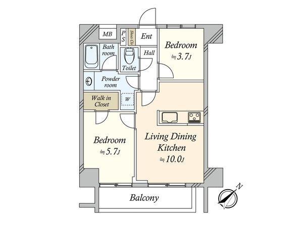ワコーレ三軒茶屋 間取図(平面図)