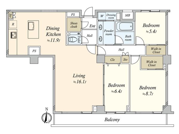 三軒茶屋シティハウス 間取図(平面図) 三軒茶屋シティハウス 間取図(平面図)