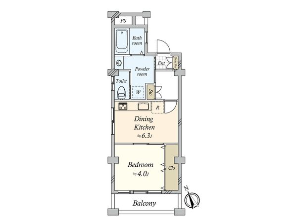 東山コーポラス 間取図(平面図) 東山コーポラス 間取図(平面図)