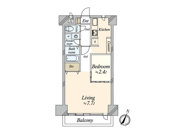 藤和三軒茶屋コープ 間取図(平面図) 藤和三軒茶屋コープ 間取図(平面図)