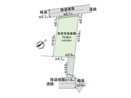 目黒区上目黒5丁目(土地) 区画図